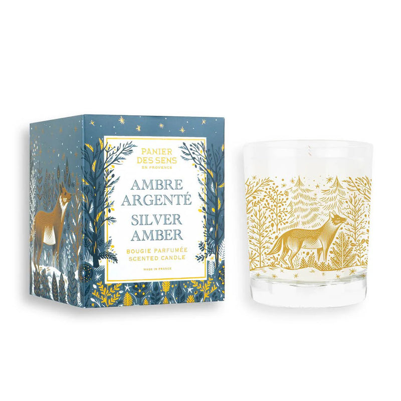 Bougie parfumée de Noël - Ambre Argenté 180g