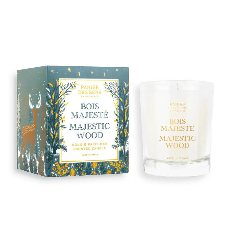 Bougie parfumée de Noël - Bois Majesté 180g
