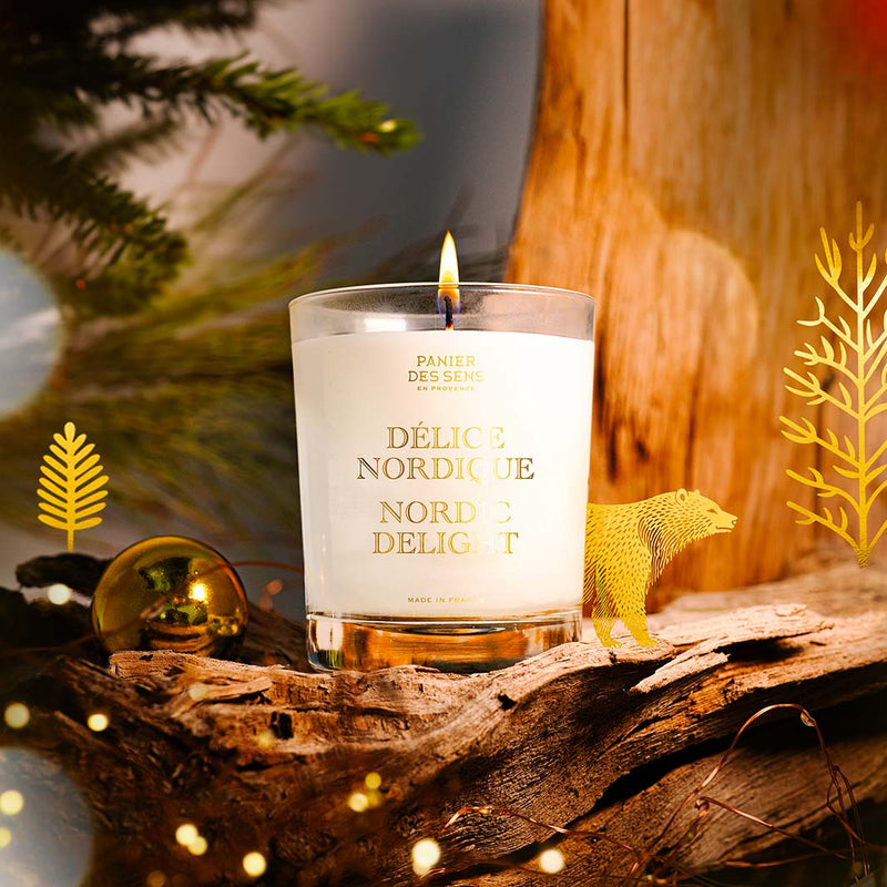 Bougie parfumée de Noël - Délice nordique 180g