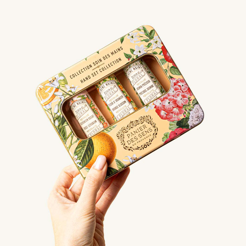 Coffret soins des mains aux absolues de parfum - Fleur d’Oranger, Géranium et Jasmin (3x30ML) - Panier des Sens