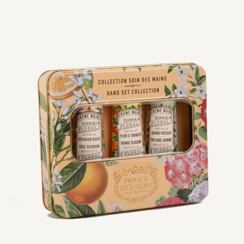 Coffret soins des mains aux absolues de parfum - Fleur d’Oranger, Géranium et Jasmin - Panier des Sens