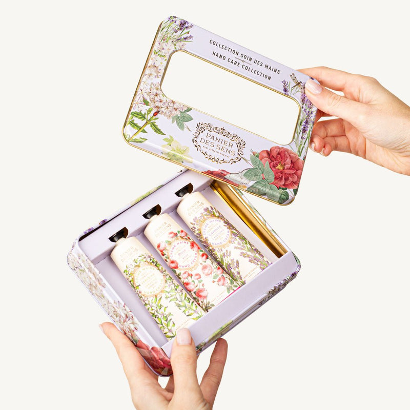 Coffret soins des mains aux huiles essentielles - Lavande, Rose, Verveine (3x30ML) - Panier des Sens