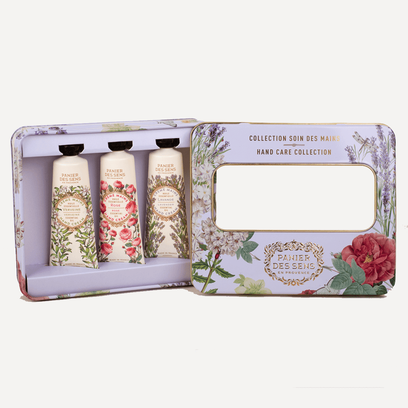 Coffret soins des mains aux huiles essentielles - Lavande, Rose, Verveine (3x30ML) - Panier des Sens