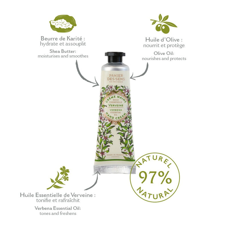 Coffret soins des mains aux huiles essentielles - Lavande, Rose, Verveine - Panier des Sens