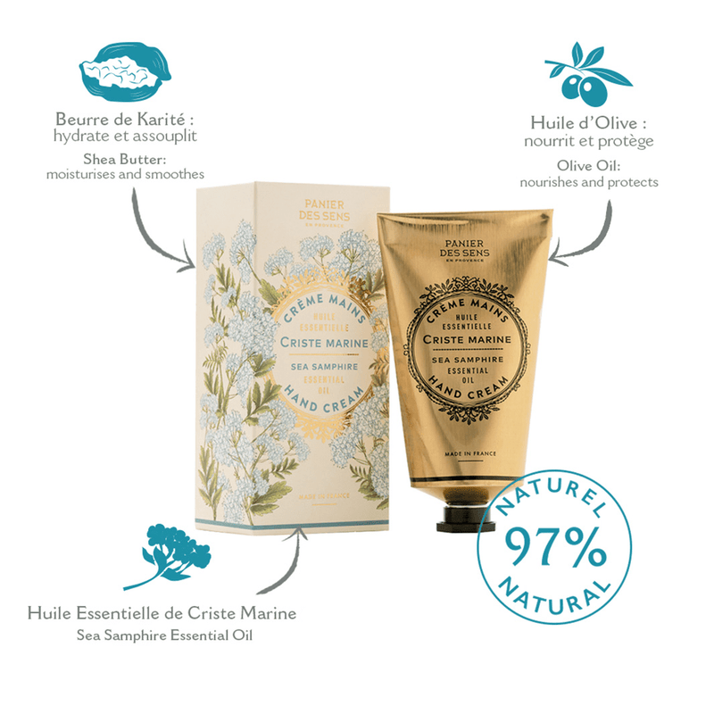 Crème pour les mains - Criste Marine Tonifiante 75ml - Panier des Sens