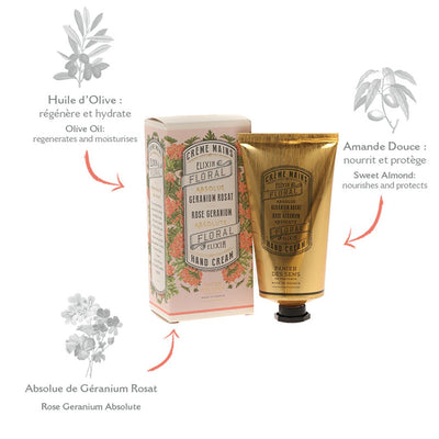 Crème pour les mains - Géranium Rosat 75ml - Panier des Sens