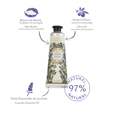 Crème pour les mains - Lavande Apaisante 30ml - Panier des Sens