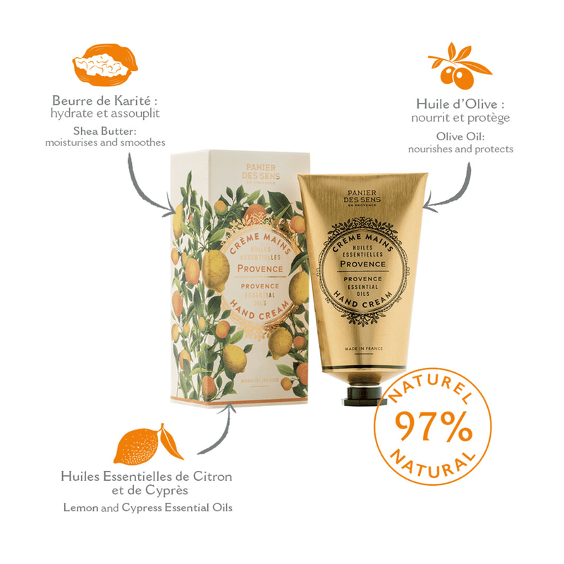 Crème pour les mains - Provence Énergisante 75ml - Panier des Sens