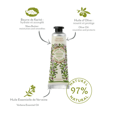 Crème pour les mains - Verveine Relaxante 30ml - Panier des Sens