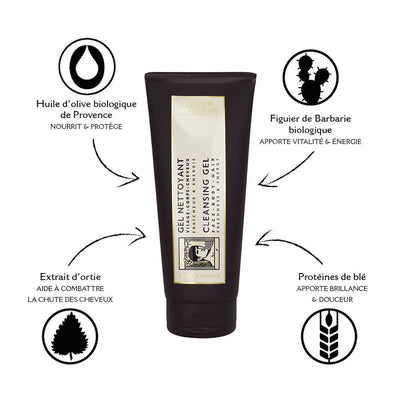 Gel nettoyant corps, visage et cheveux - Hydratation et Énergie - Panier des Sens