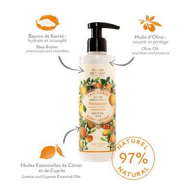 Lait corps - Provence Énergisante 250ml - Panier des Sens
