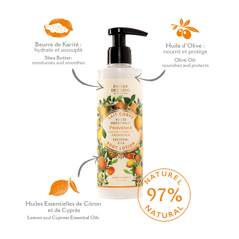 Lait corps - Provence Énergisante 250ml - Panier des Sens