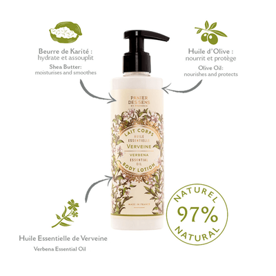 Lait corps - Verveine Relaxante 250ml - Panier des Sens