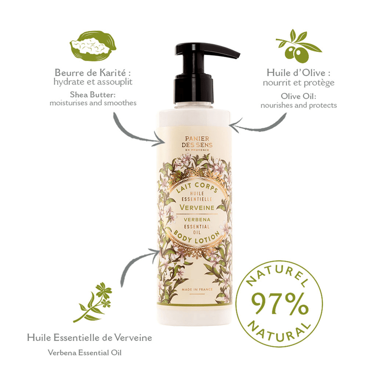 Lait corps - Verveine Relaxante 250ml - Panier des Sens