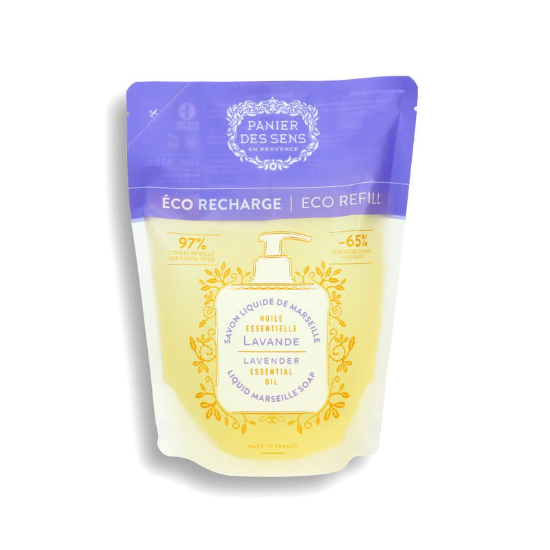 Recharge savon liquide de Marseille - Lavande Apaisante 500ml - Panier des Sens