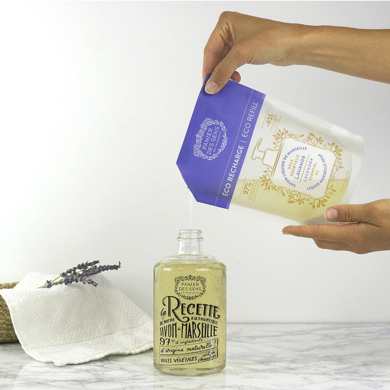 Recharge savon liquide de Marseille - Lavande Apaisante 500ml - Panier des Sens
