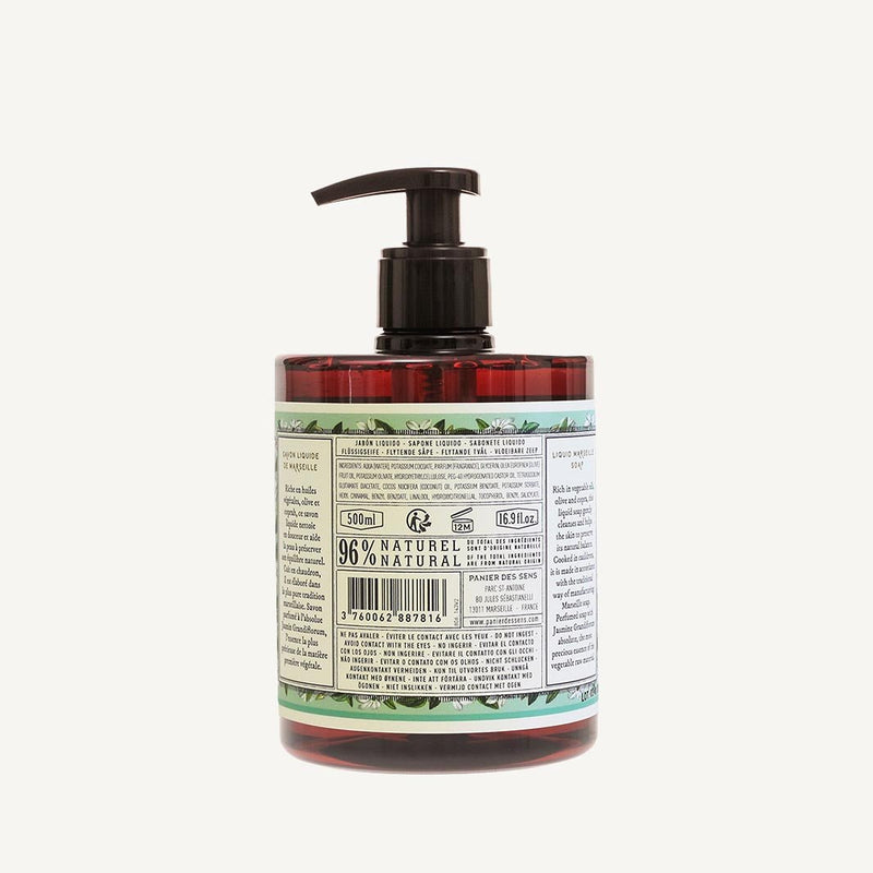 Savon de Marseille liquide – Jasmin Précieux 500ml - Panier des Sens
