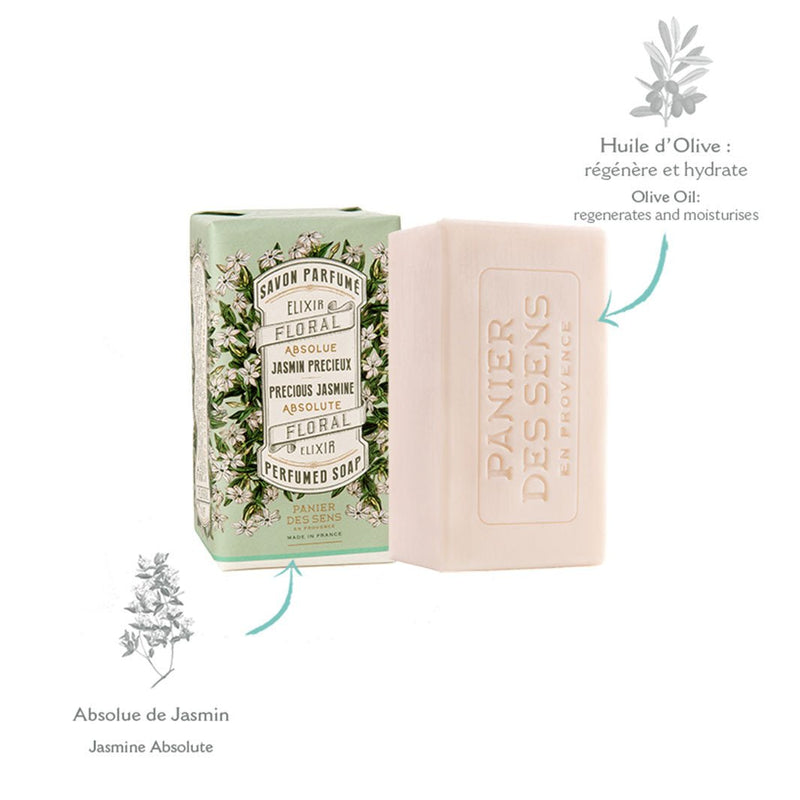 Savon Parfumé - Jasmin Précieux 150g - Panier des Sens