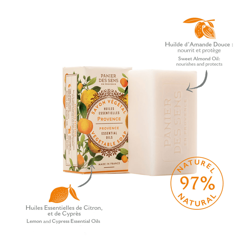 Savon végétal - Provence Énergisante 150g - Panier des Sens